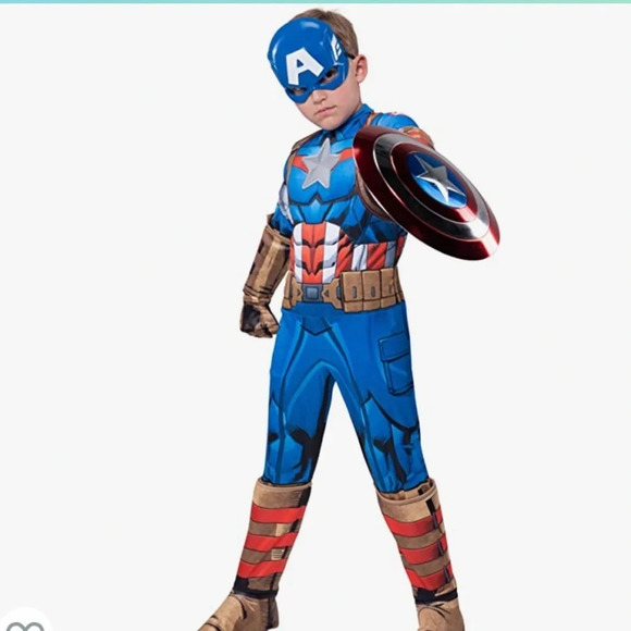 NIB! Kid’s Marvel Captain America costume size Large - Picture 1 of 5